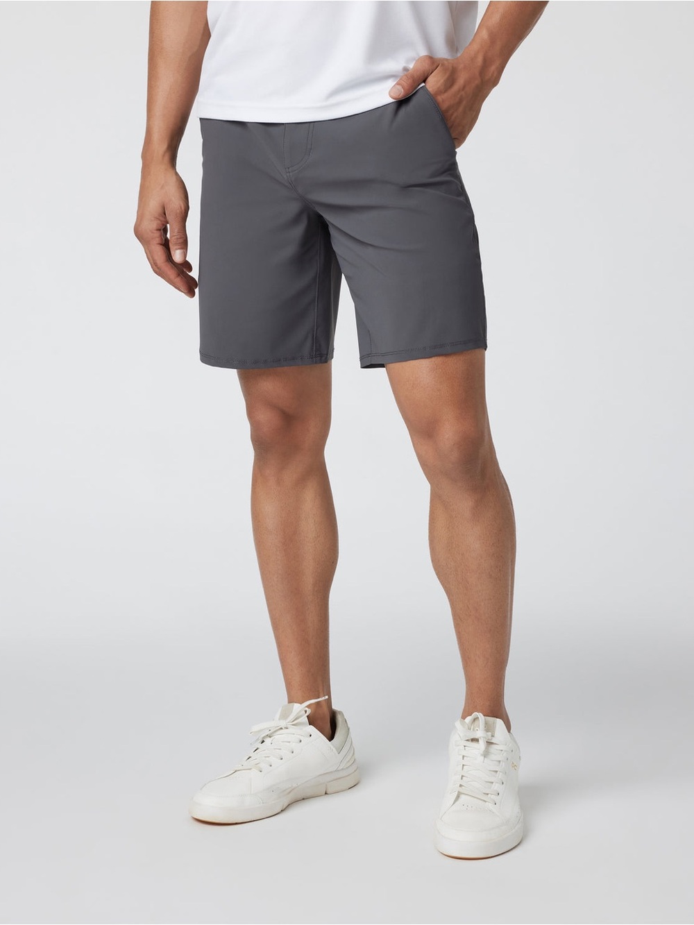 Vuori Meta 8” Shorts men’s charcoal preppy golf streetwear school performance 32